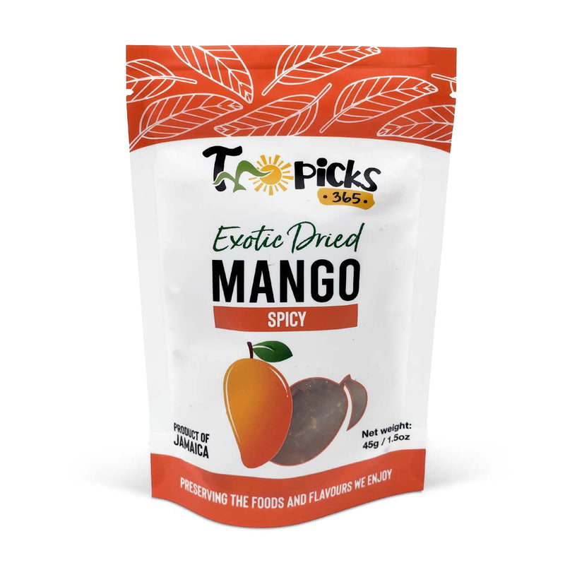 Tropicks365 Dried Mango Spicy, 45g - Caribshopper