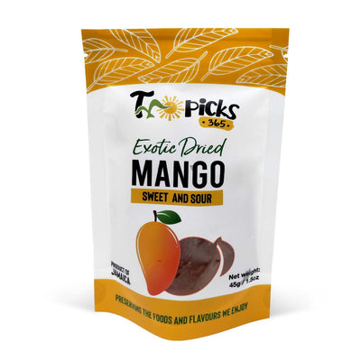 Tropicks365 Dried Mango Sweet N' Sour, 45g - Caribshopper