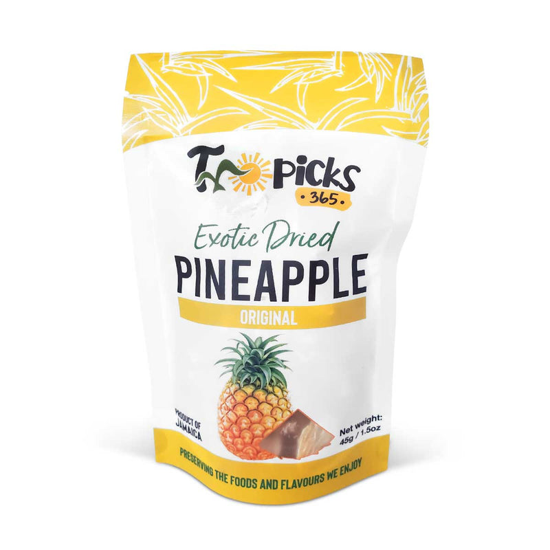 Tropicks365 Dried Pineapple, 40g - Caribshopper