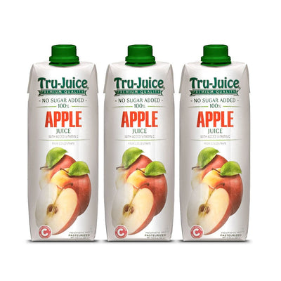 Tru-Juice 100% Apple Juice 1L (Single & 3 Pack) - Caribshopper
