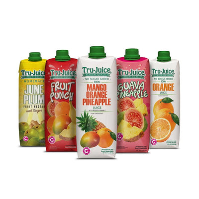 Tru-Juice Premium Bundle, 1L (5 Pack) - Caribshopper