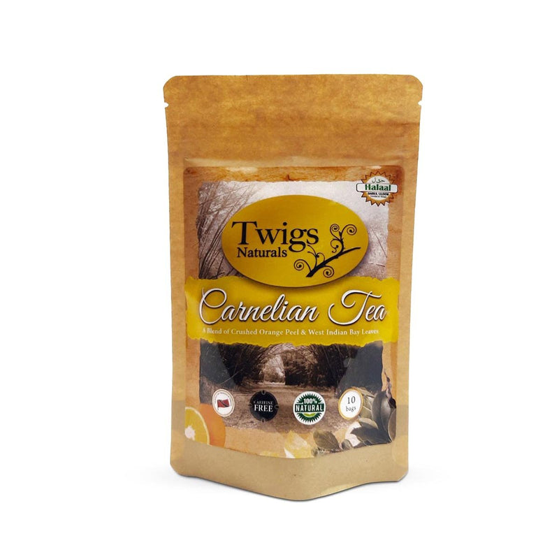 Twigs Naturals Carnelian Tea 10 Bags, 1oz (Single 2 or 4 Pack) - Caribshopper