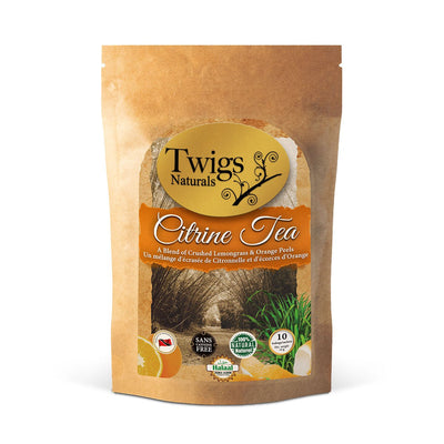 Twigs Naturals Citrine Tea 10 Bags, 1oz - Caribshopper