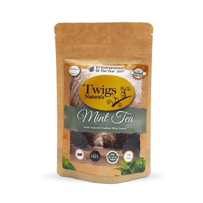 Twigs Naturals Mint Tea 10 Bags, 1oz (Single 2 or 4 Pack) - Caribshopper