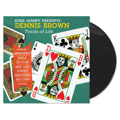 VP Records King Jammy Presents Dennis Brown Tracks Of Life Dennis Brown LP Vinyl - Caribshopper