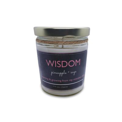 Wicks by Grey Soy Wax Candle - Wisdom, 9oz - Caribshopper