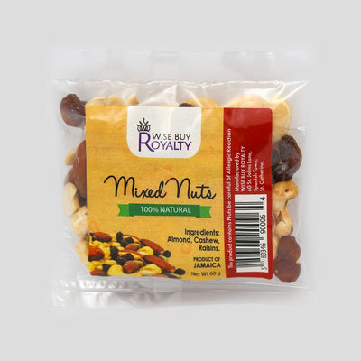 Wise Buy Royalty Mixed Nuts, 2oz or 4oz (3, 6 or 9 Pack) - Caribshopper