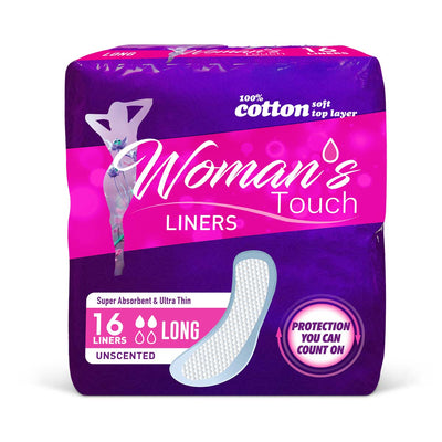 Woman's Touch Long Panty Liners - Caribshopper
